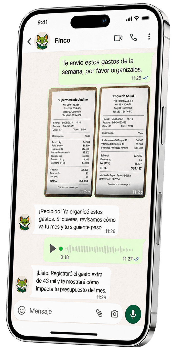 Finco WhatsApp Chat Interface